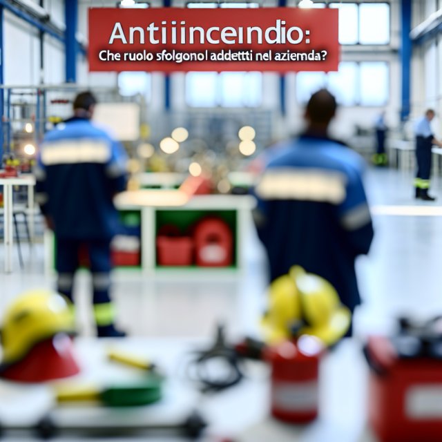 Antincendio: che ruolo svolgono gli addetti nell'azienda?