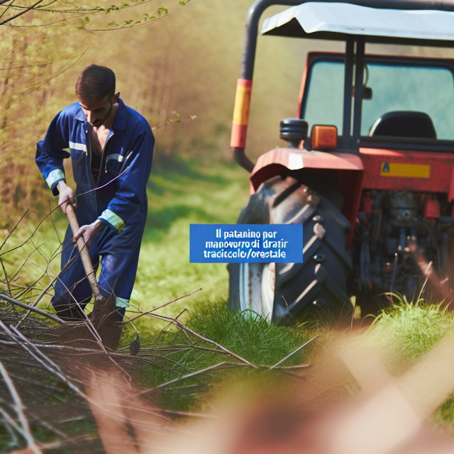 Il patentino per manovratori di trattore agricolo/forestale